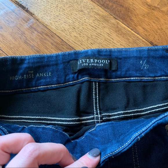 Liverpool | high rise ankle jeggings | Sz 4/27 - Picture 7 of 13